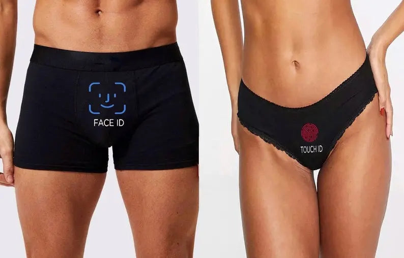 Funny Christmas Gift For Boyfriend, 
Face ID and Touch Id Underwear Trendslana