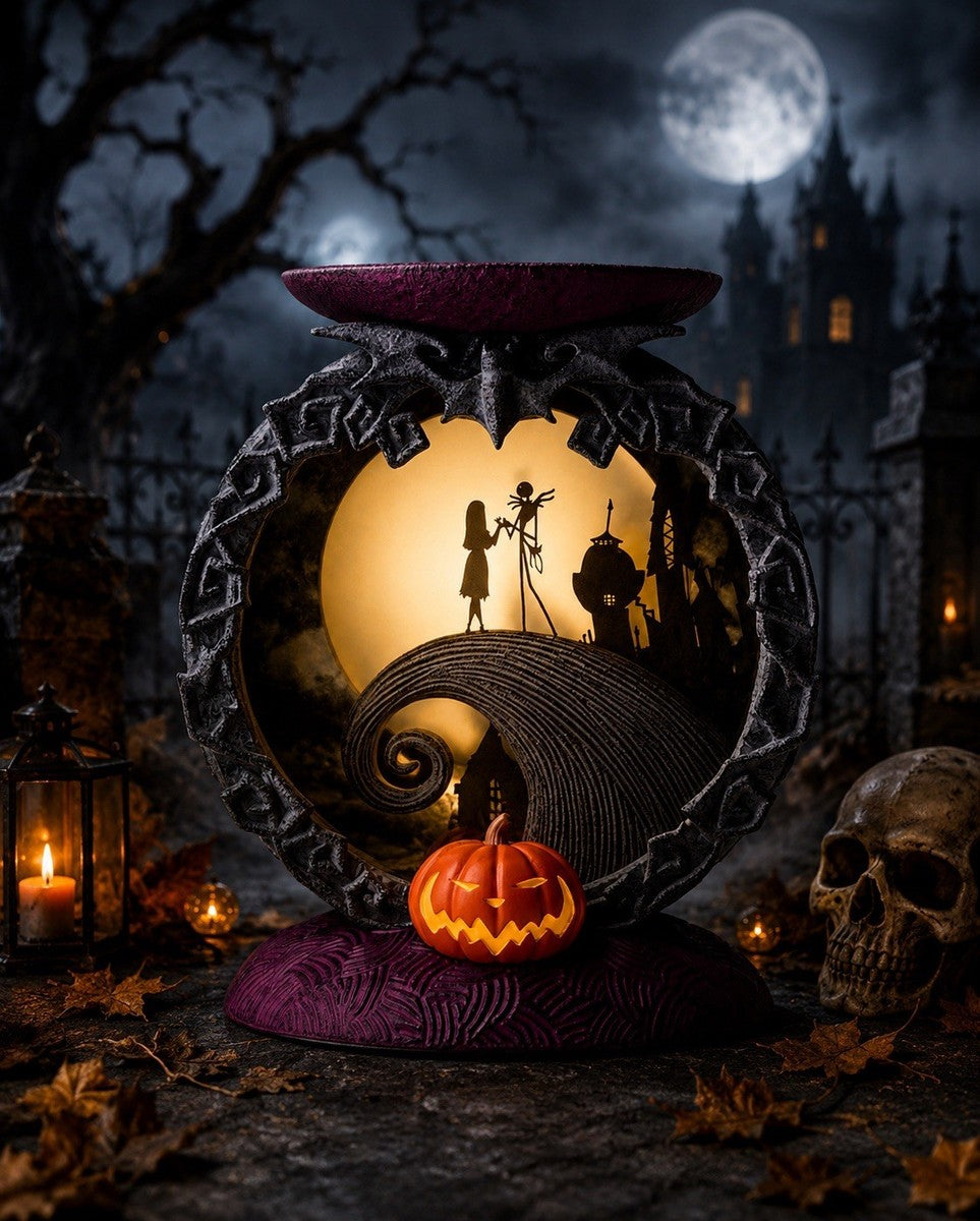 Spiral Hill Light-Up Pedestal Candle Holder