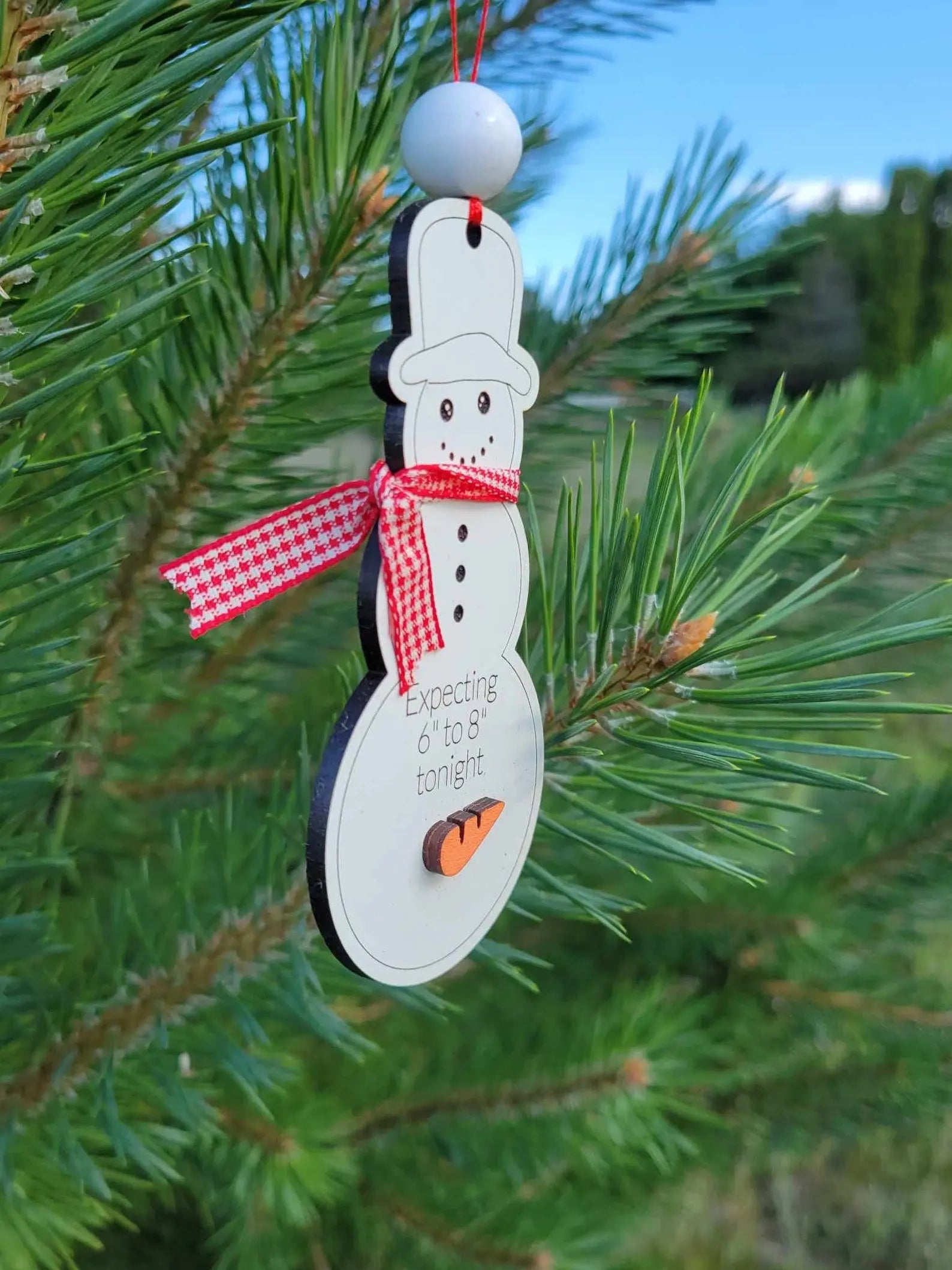 Expecting 6"-8" Inches Tonight Ornament Trendslana