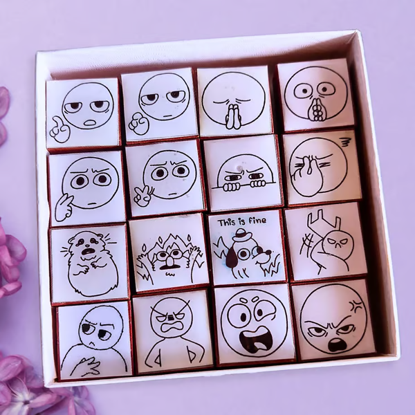 Funny Doodly Stamps Set