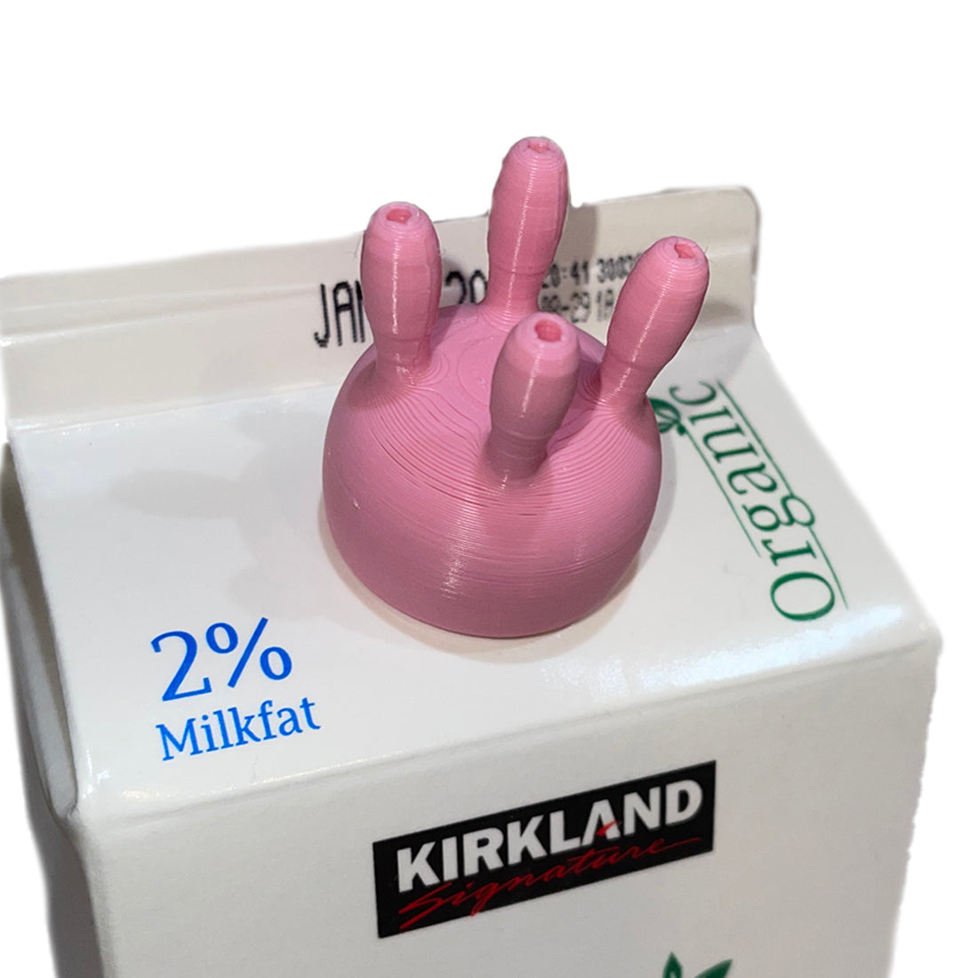 Cow Udder Milk Carton Cap