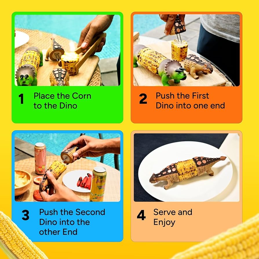 Dinosaur Corn Holder