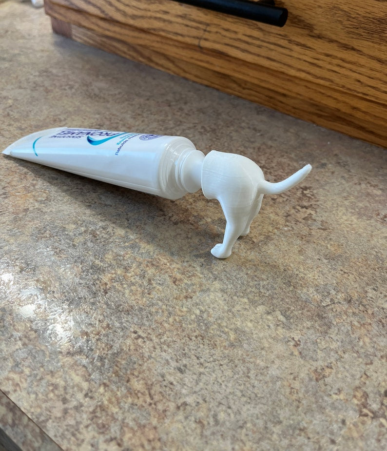 Pooping Dog Butt Toothpaste Topper
