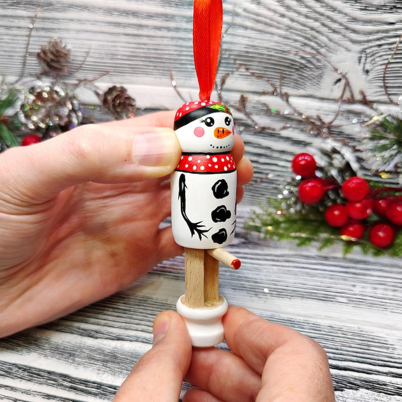 Dirty Snowman Ornament