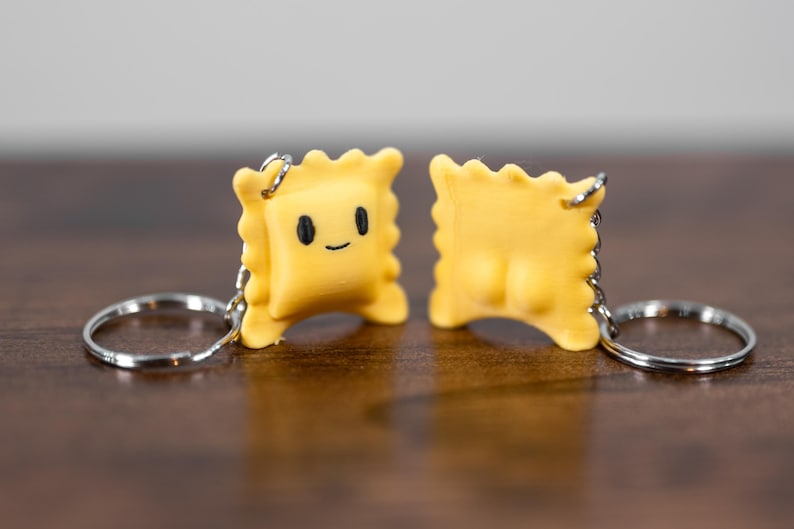 Cute Ravioli Guy with Butt Cheeks Keychain