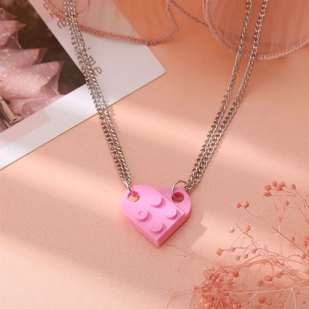 HEART BLOCK NECKLACE