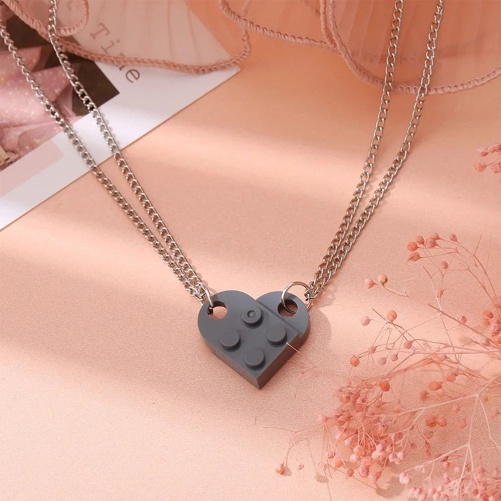 HEART BLOCK NECKLACE