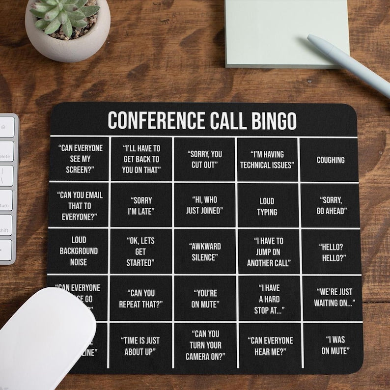Conference Call Bingo Mouse Pad