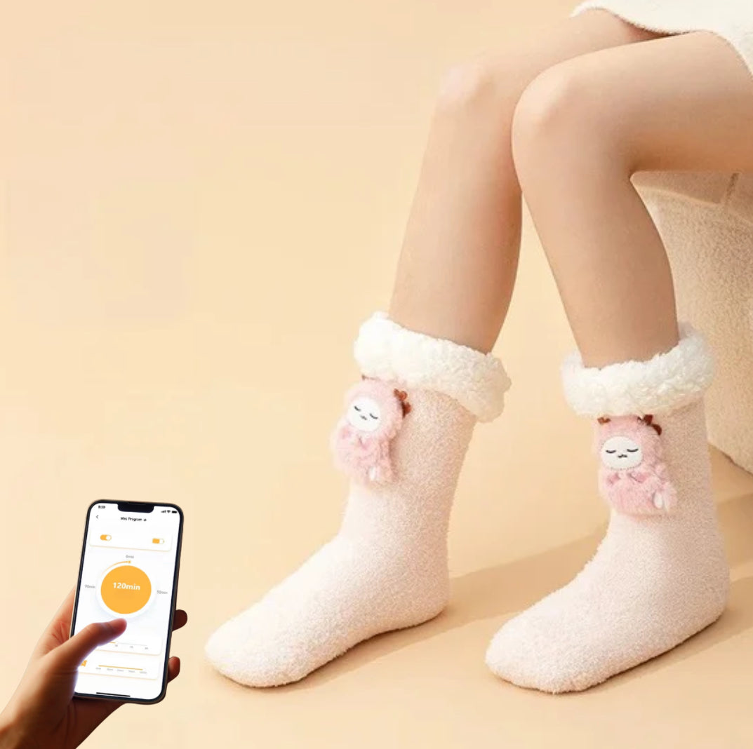 Fuzzy Electric Heated Socks