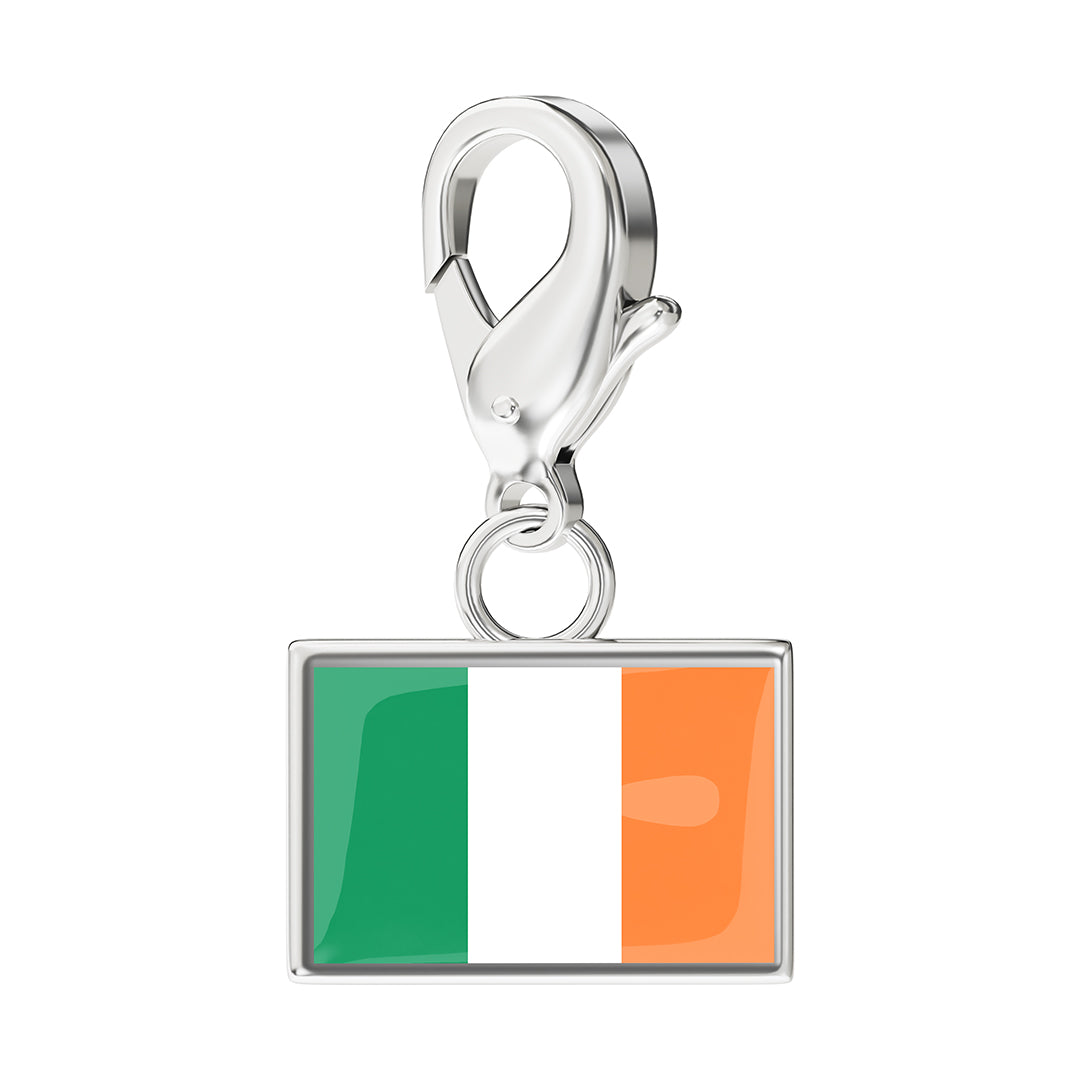 FLAG & MAP CHARMS SET