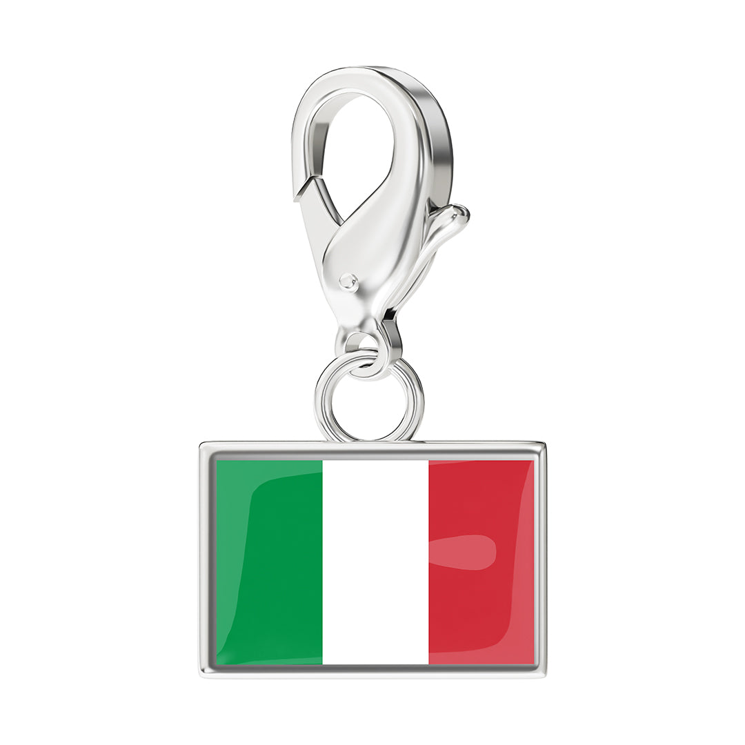 FLAG & MAP CHARMS SET