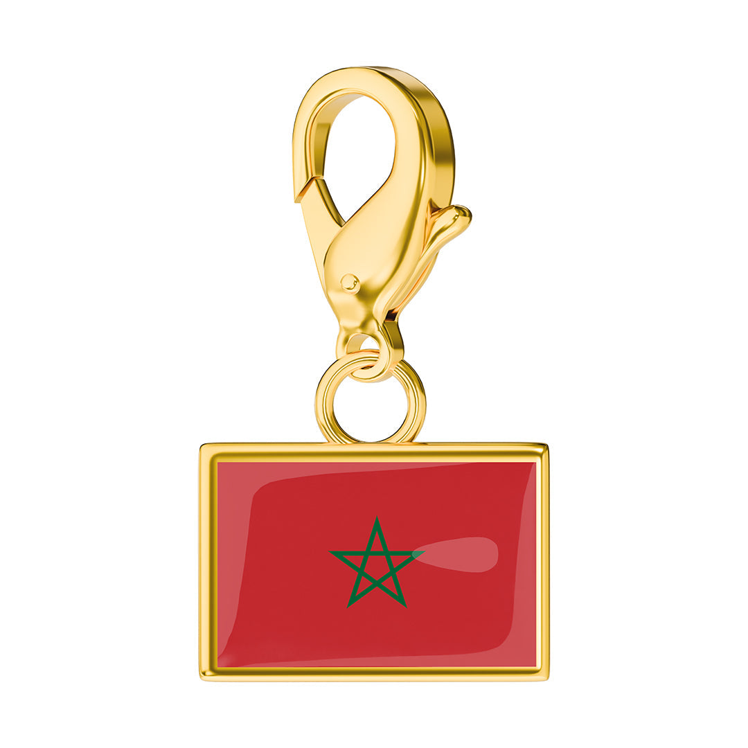 FLAG & MAP CHARMS SET