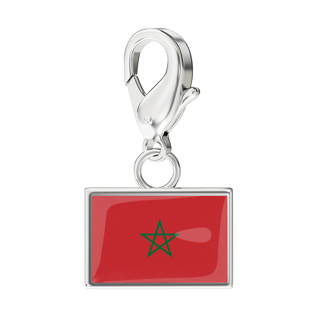 FLAG & MAP CHARMS SET