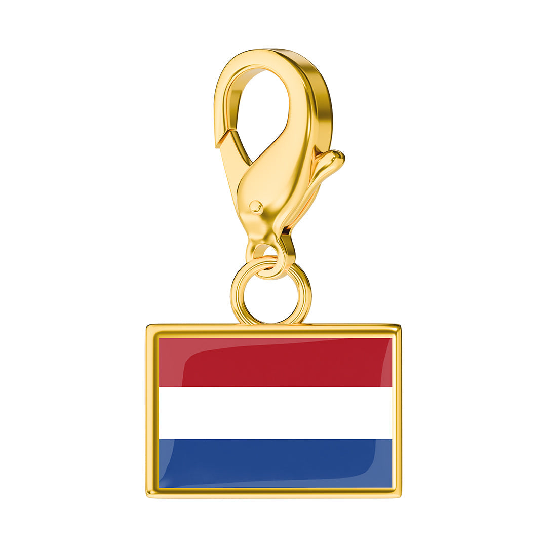FLAG & MAP CHARMS SET