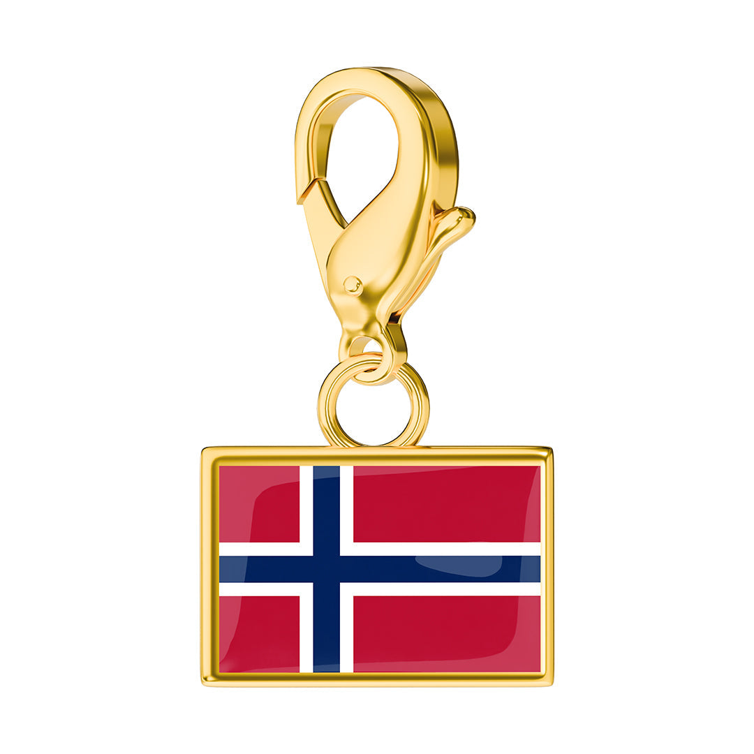 FLAG & MAP CHARMS SET