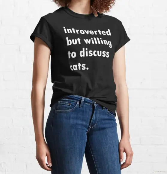 Introverted But Willing To Discuss Cats / Plants T-Shirt Trendslana