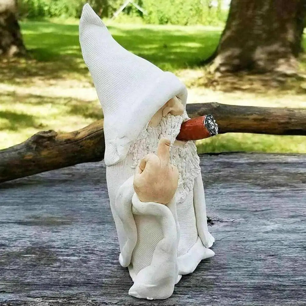 Smoking Middle Finger Gnome