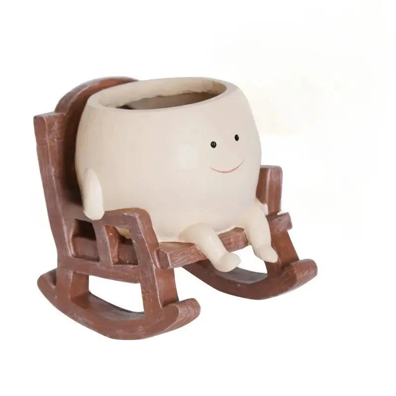 Rocking Chair Smiley Pot Trendslana