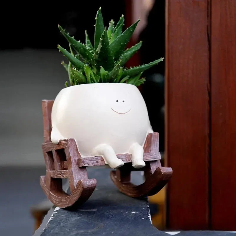 Rocking Chair Smiley Pot Trendslana