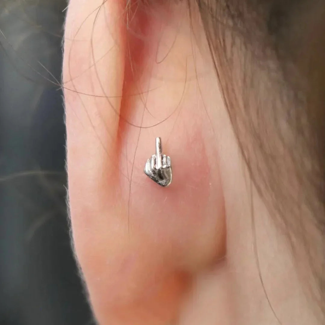 Middle Finger Earrings