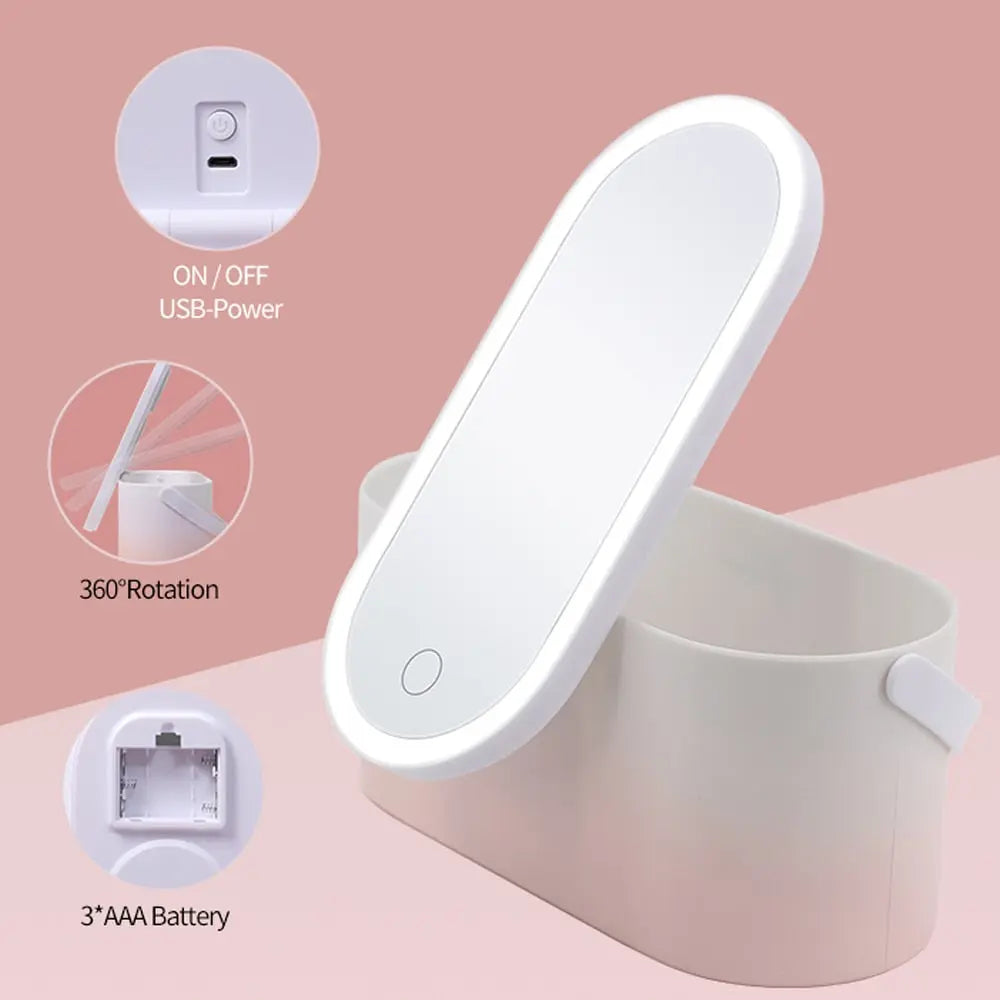 LED Portable Makeup Organizer Trendslana
