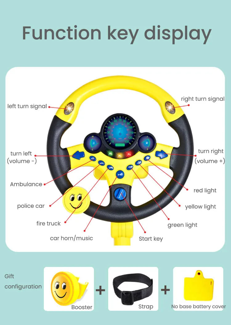 Simulated Steering Wheel for Kids