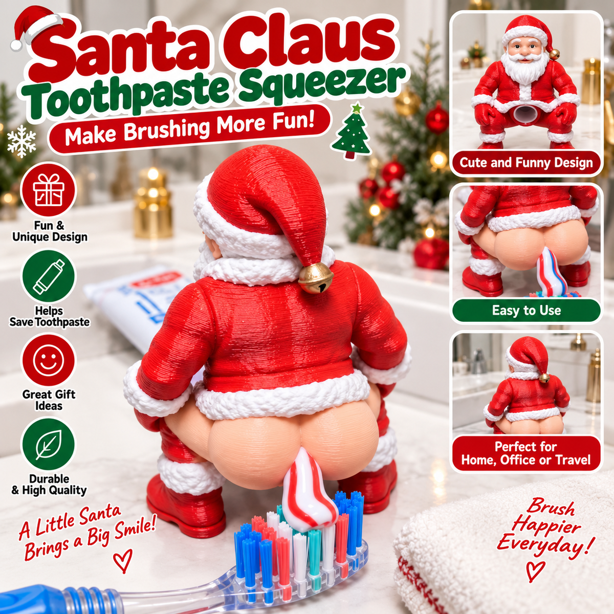 Santa Toothpase Dispenser