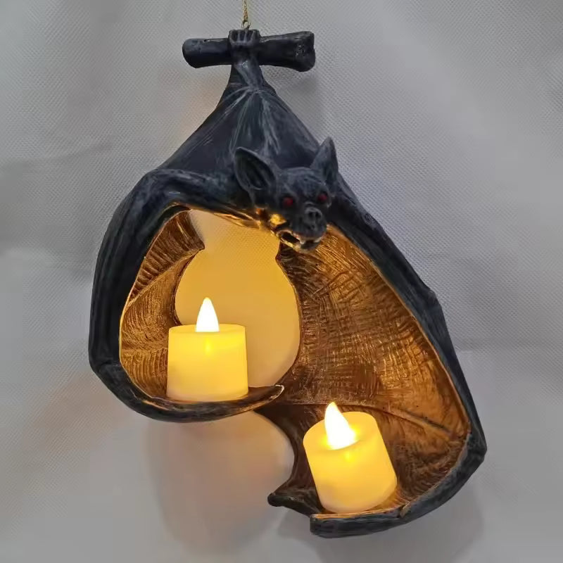 Gothic Bat Candle Holder