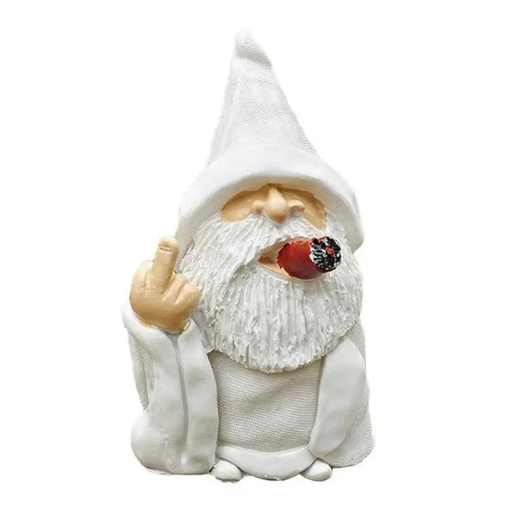 Smoking Middle Finger Gnome