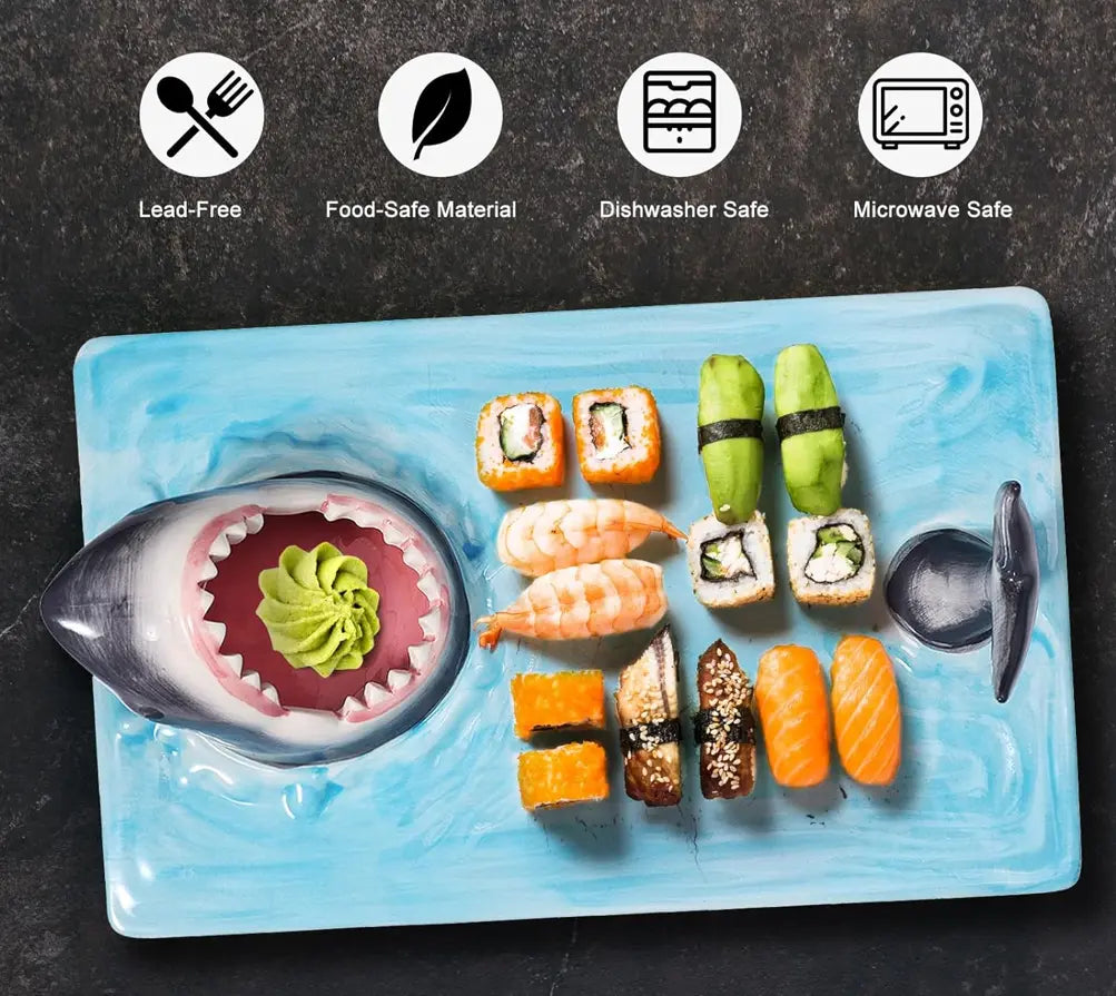 The Sharkuterie🦈 ceramic plate Trendslana
