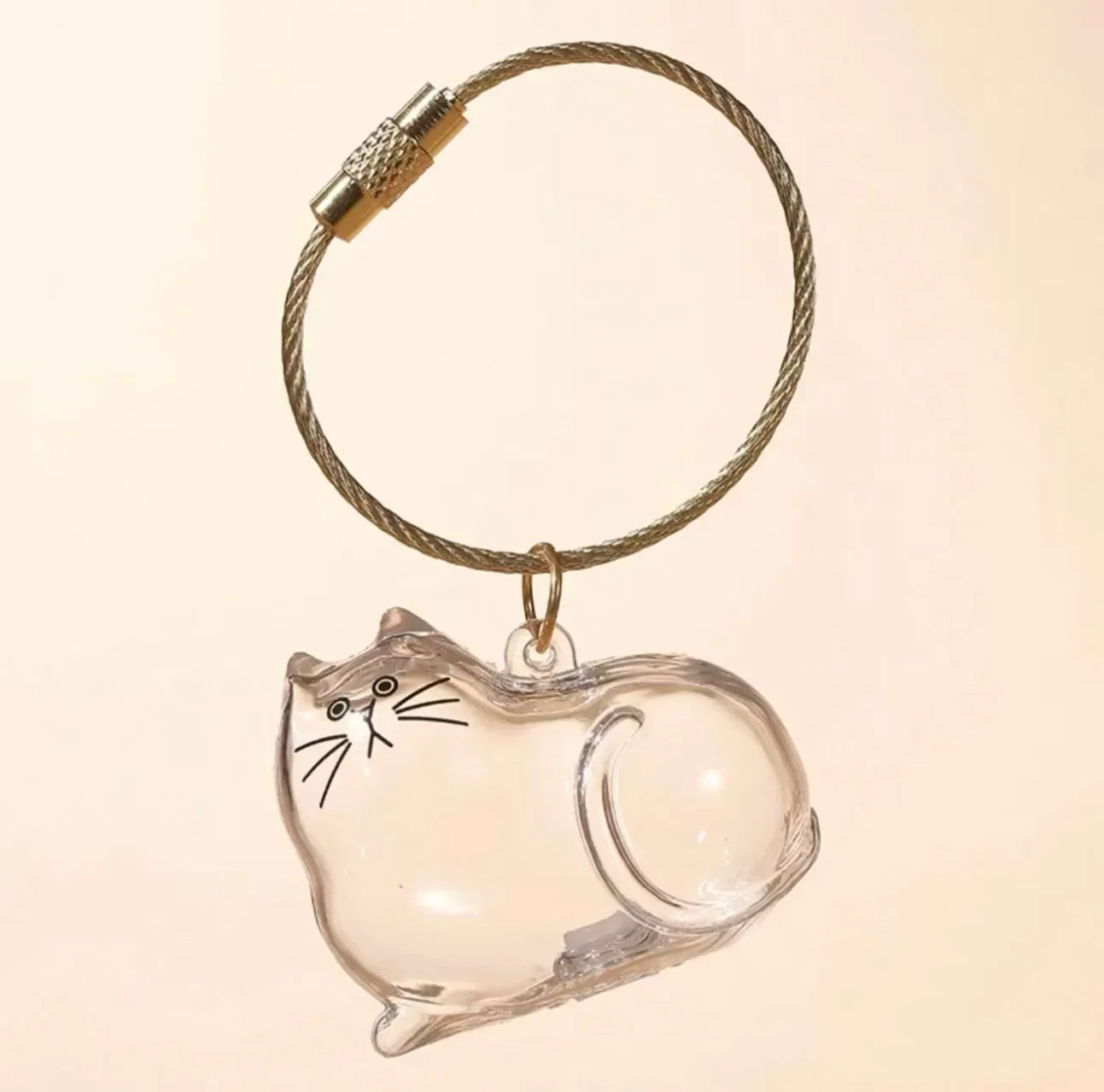 Pet Fur Memorial Keychain