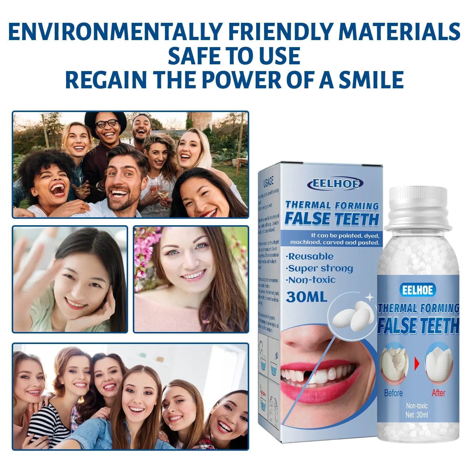 Resin Dentures Temporary Repair Teeth Mystore