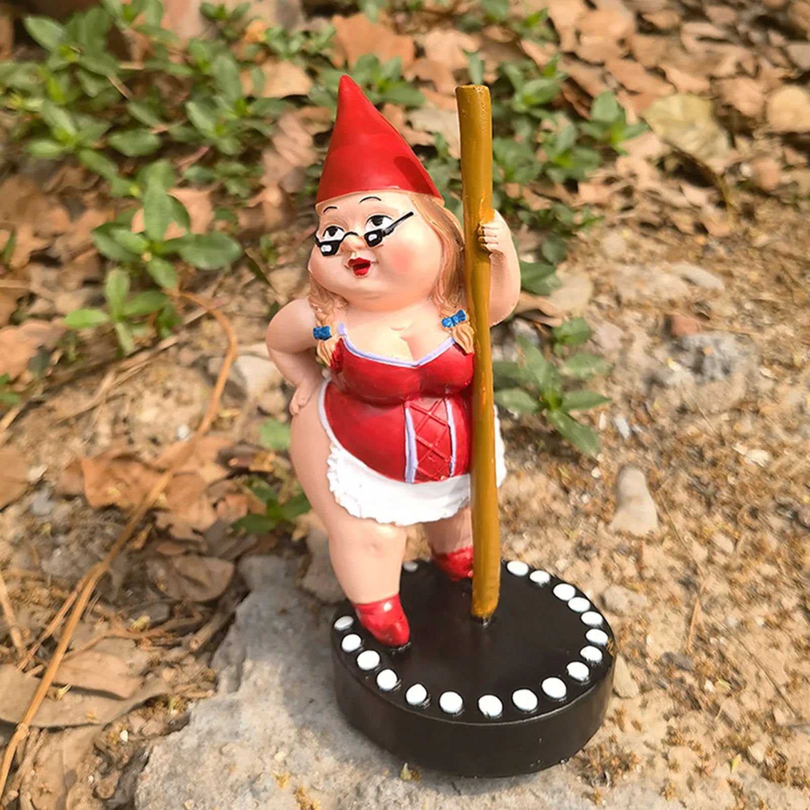 Creative Dancing Gnome Statue