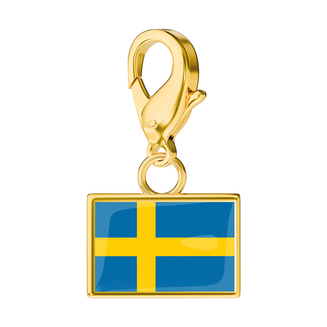 FLAG & MAP CHARMS SET