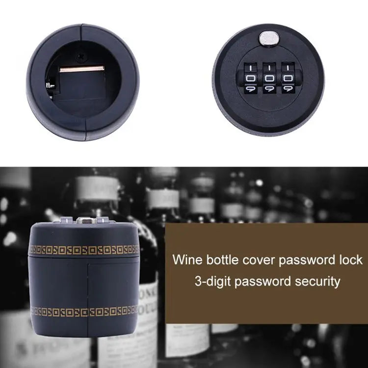 Red Wine Bottle Code Lock Bottle Cap Lock My store
