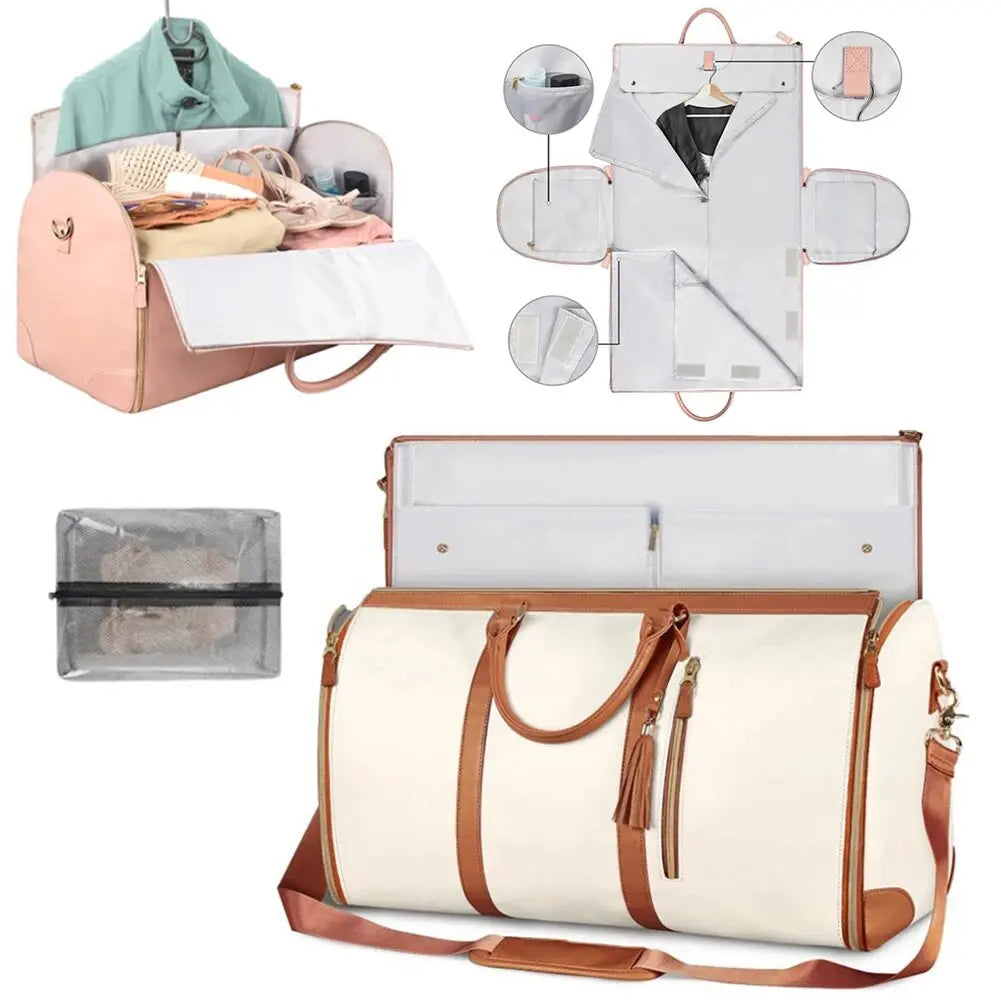 Large Folding Suitcase with Ample Storage Space Trendslana