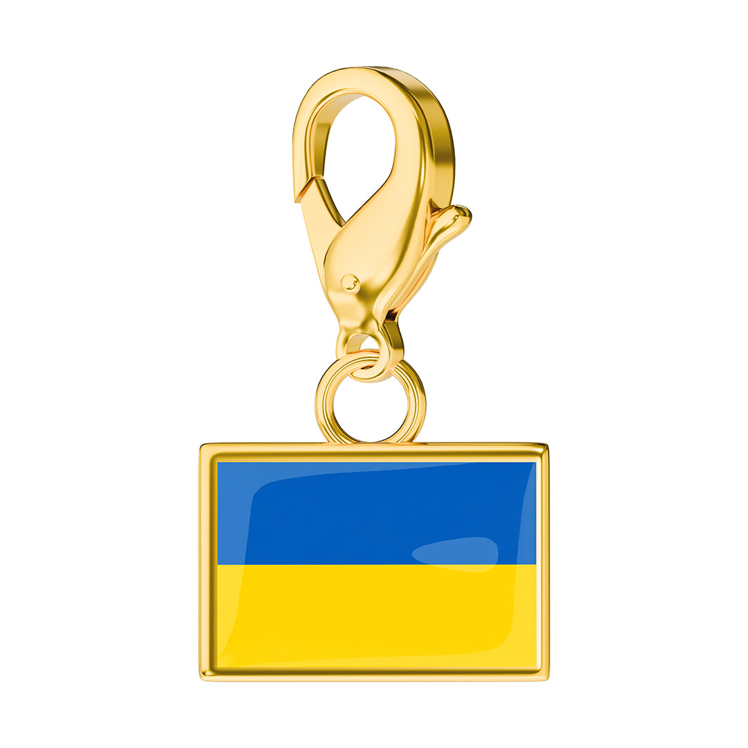FLAG & MAP CHARMS SET