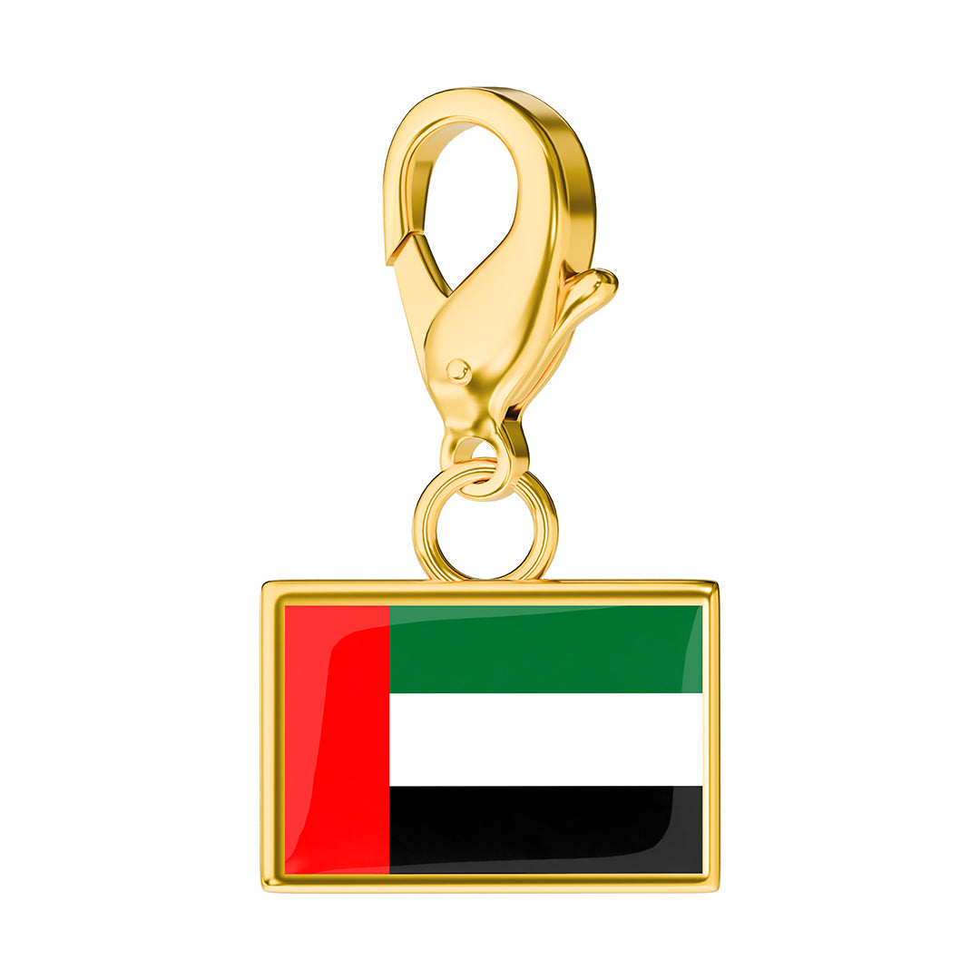 FLAG & MAP CHARMS SET
