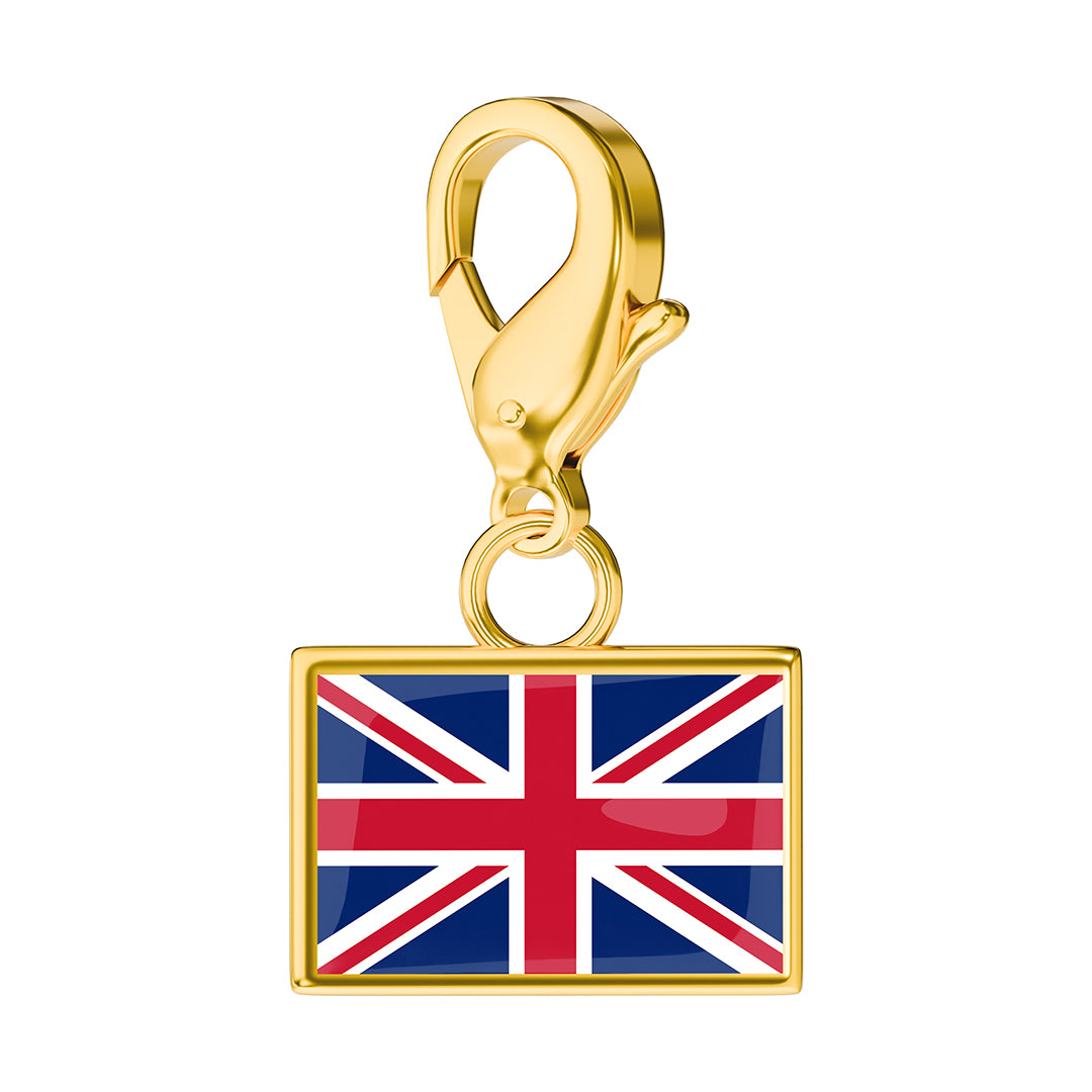 FLAG & MAP CHARMS SET