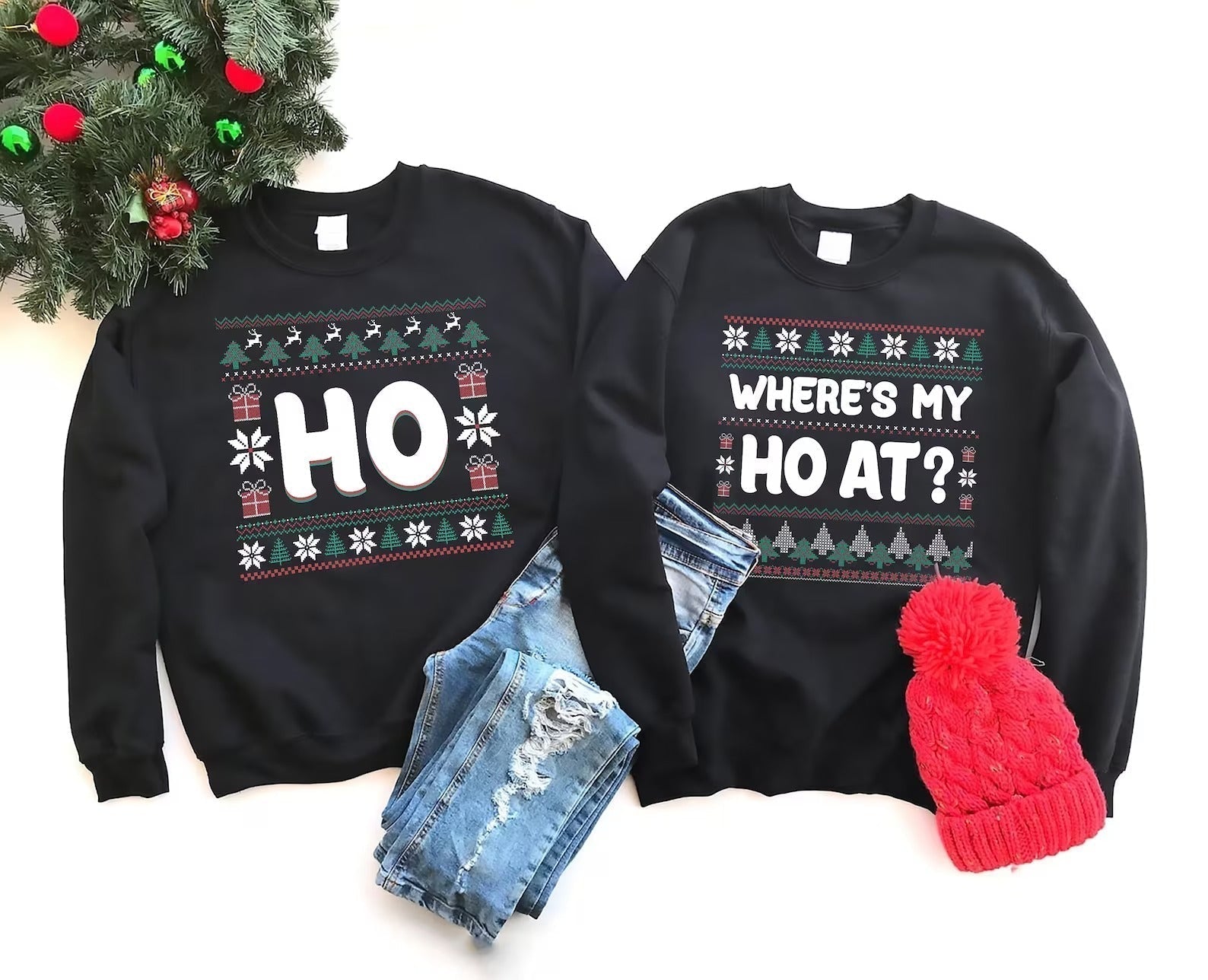Where My Ho's At Couples Sweatshirts Sets