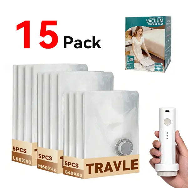 Wireless Vacuum Sealer Bags Set with Rechargeable Air Pump