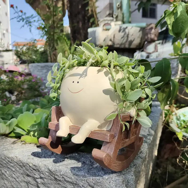 Rocking Chair Smiley Pot Trendslana