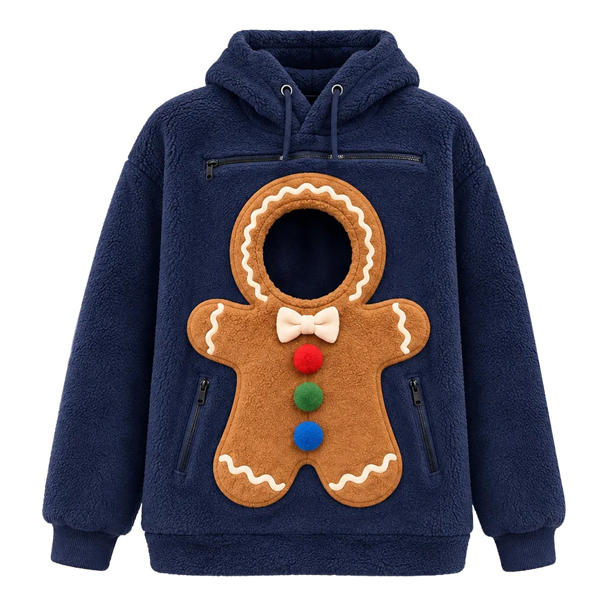 Christmas Pet Carrier Fleece Hoodie