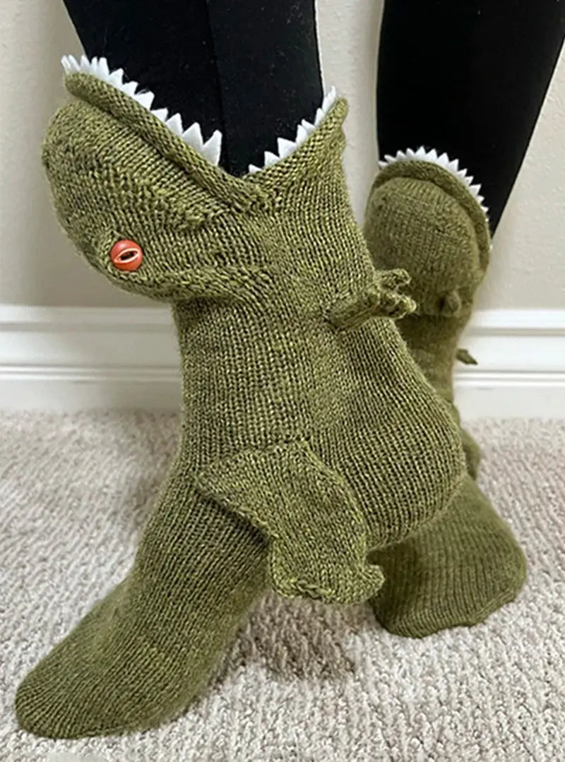 Dino Knitted Socks Trendslana