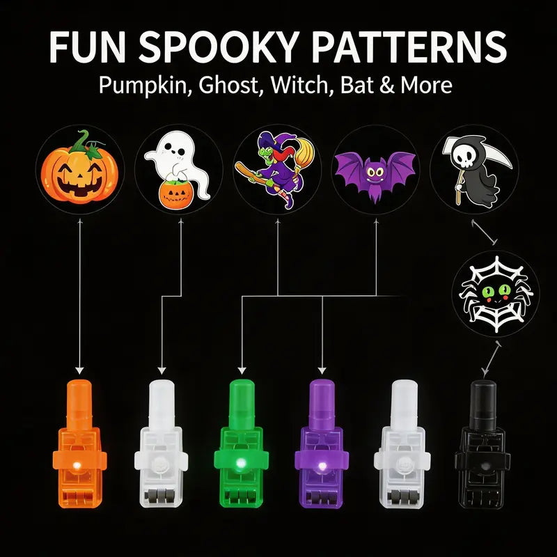 Halloween LED Finger Projection Lights