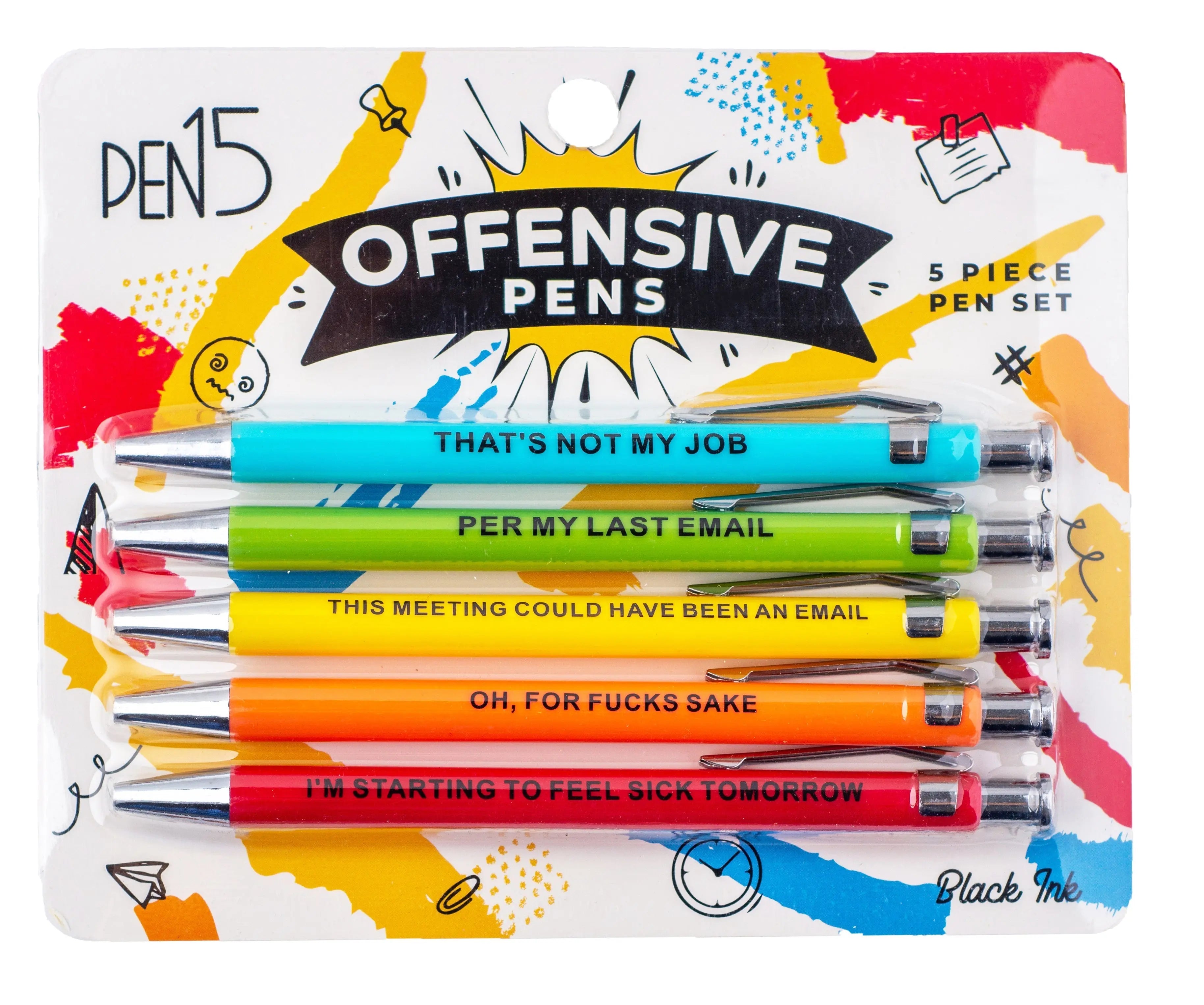 Offensive Pens (5 pieces set) Trendslana