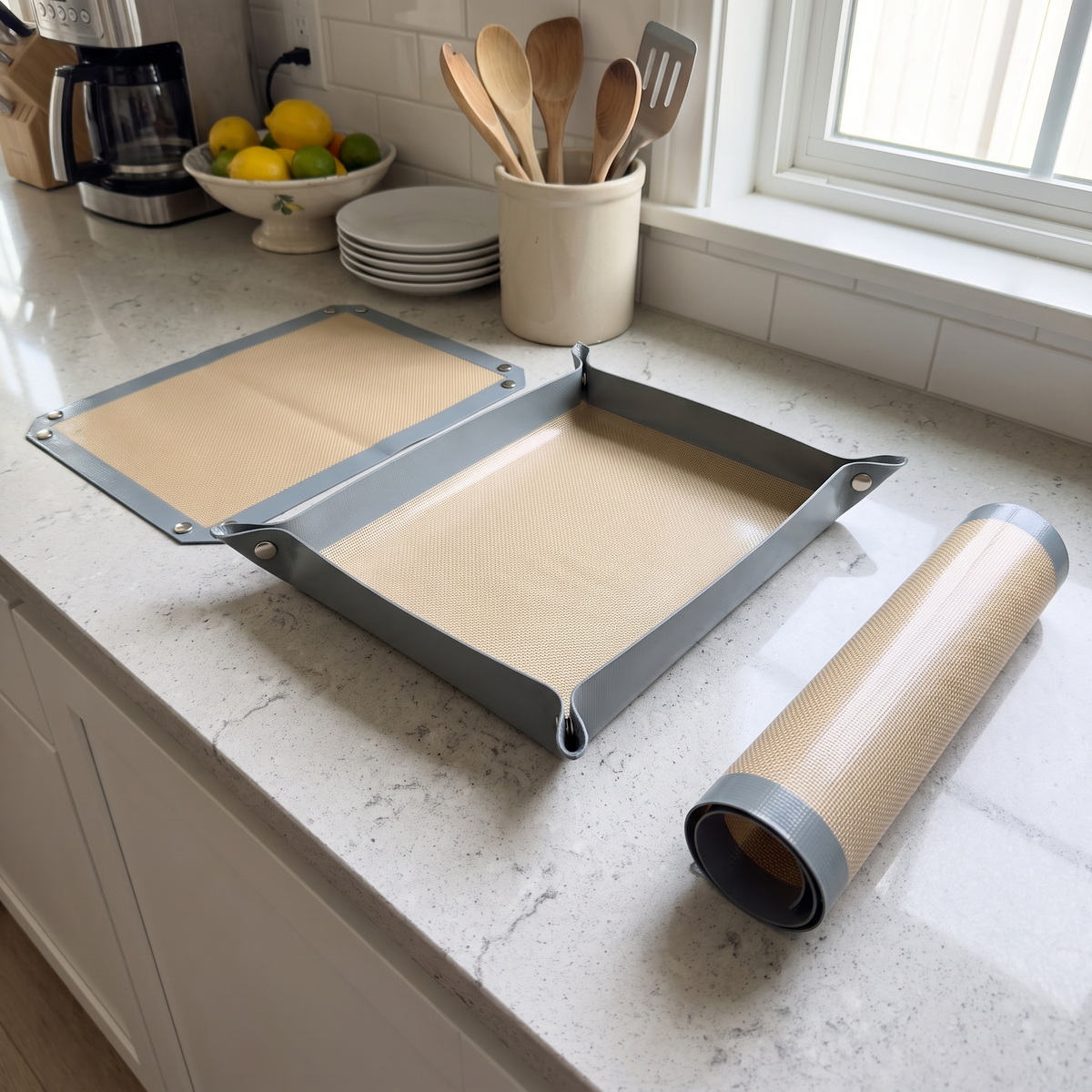 Snap-Corner Baking Mat