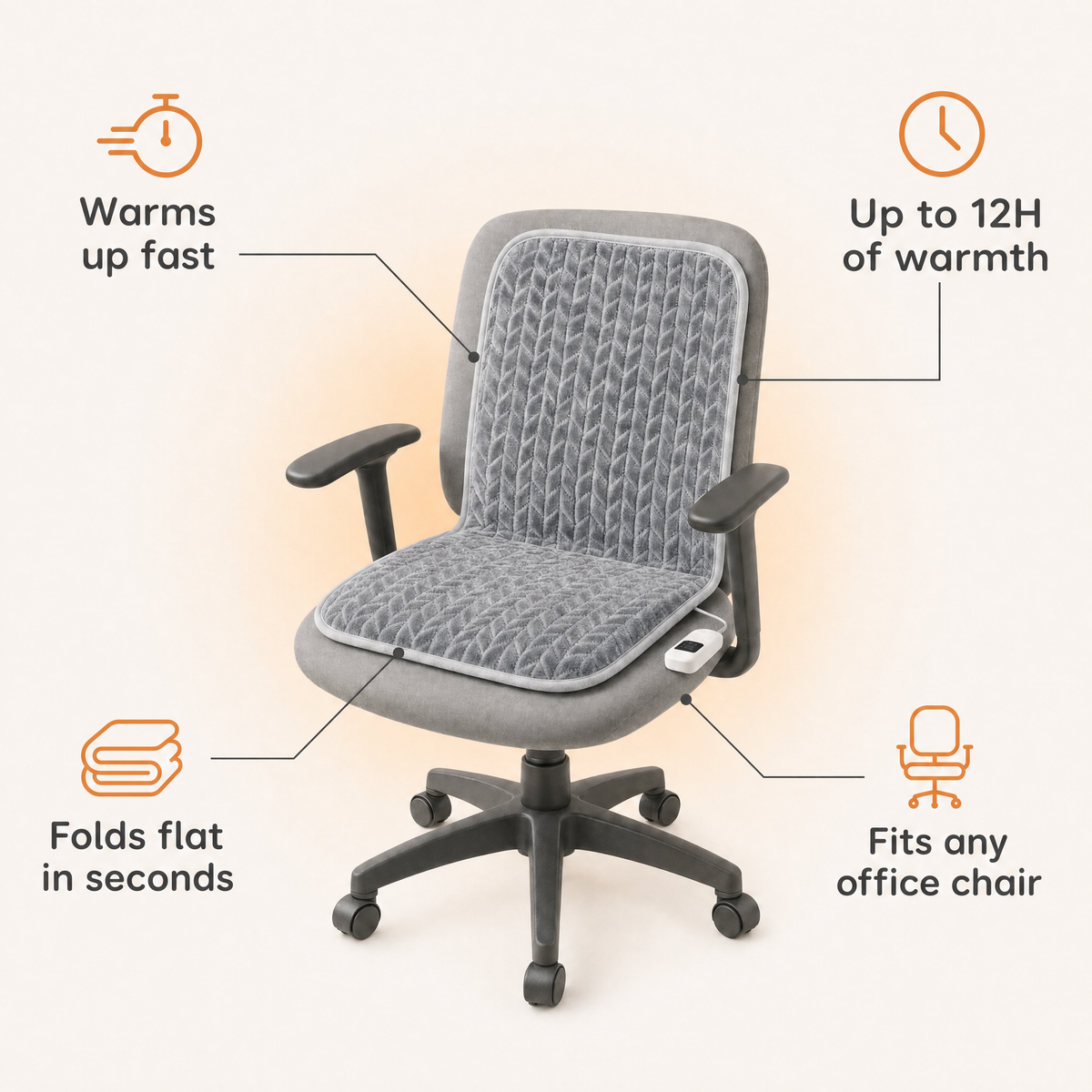 Heated Office Chair Pad