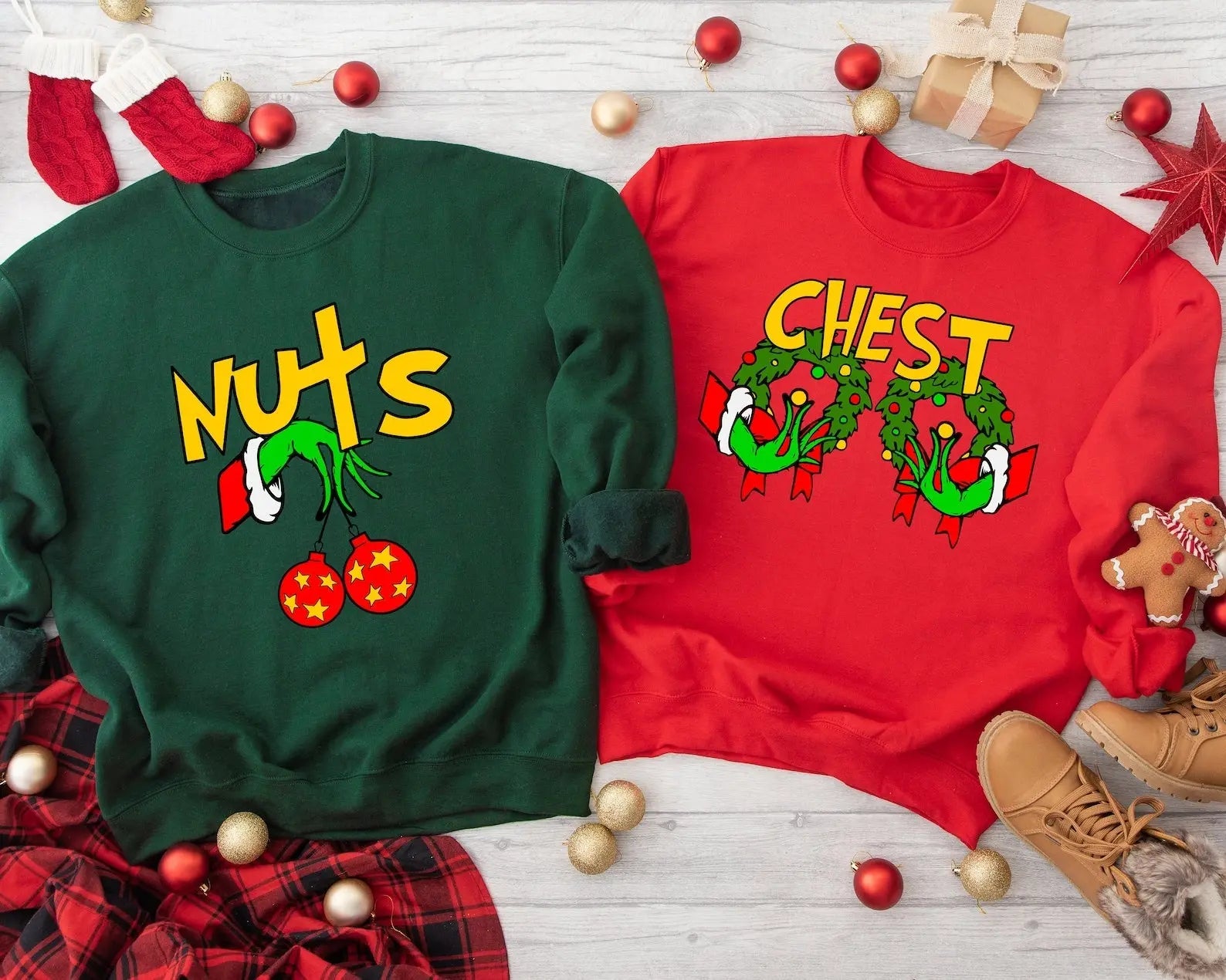 Chest Nuts Couples Sweatshirts Set Trendslana