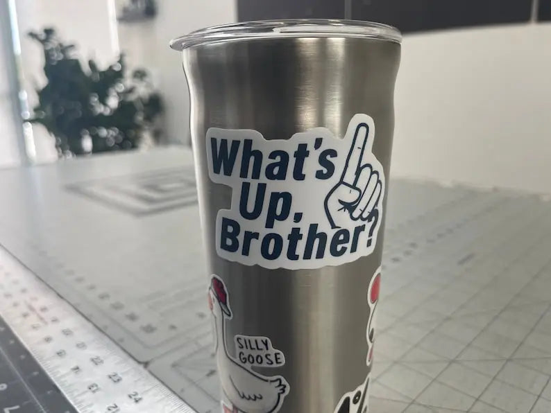What's Up Brother Stickers (3 pack) Trendslana